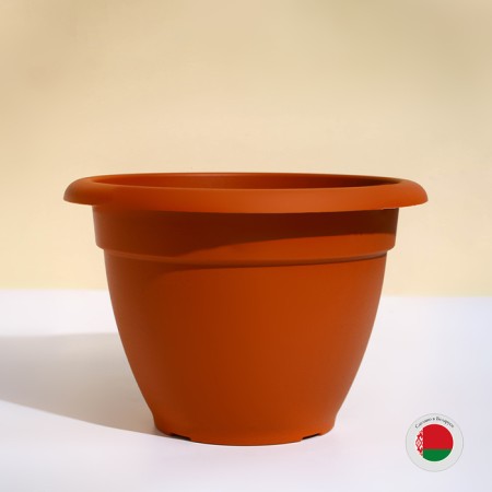 Flower pot, d = 30 cm, 7.5 l, plastic, brown-2