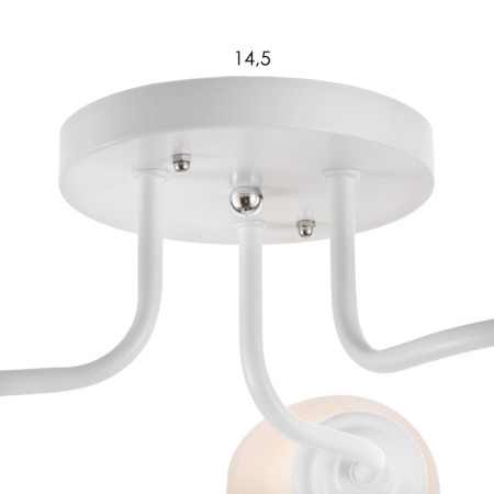 Chandelier 1341001/3br E27 15W white-brown Bayerlux-3
