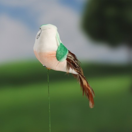 Plug "bird Blide Blue" 3x5cm/9cm, set 12pcs-3
