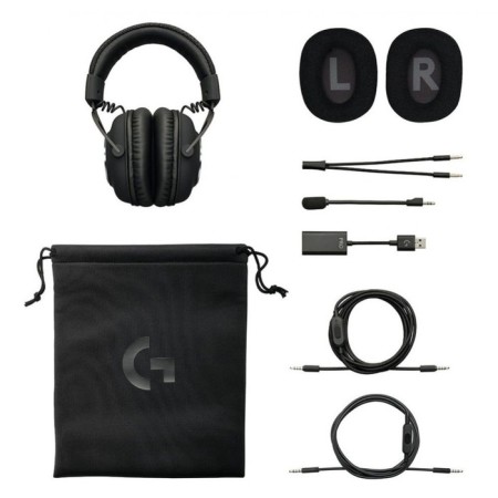 Headphones with Logitech G Pro X Microphone Black 2M Monitor Belief (981-000819)-3