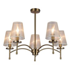 Lamp on the rod 5x40W E14, size 70x70x50 cm