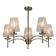 Lamp on the rod 5x40W E14, size 70x70x50 cm