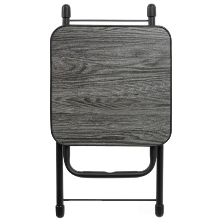 Folding tourist stool, black ash-5