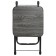 Folding tourist stool, black ash
