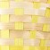 Wicker basket, bamboo, round, yellow
