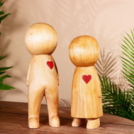 Abstraction "love" wood (set 2 pcs)