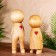 Abstraction "love" wood (set 2 pcs)