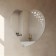 Mirror, wall -mounted, with sandblasting graphics, 45 × 45 cm