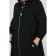 Cardigan female, size 60, black color