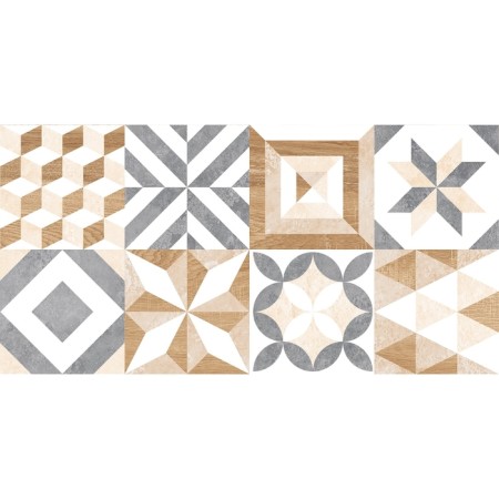 Tile facing patchwork Marmaris GT White, GT129VG 50x25-2