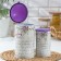 A set of cans for bulk products "Lavender", 16 × 9 × 11.5 cm, 13.5 × 12 × 19.5 cm, 2 pcs