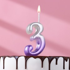 Candle for the Oval cake, number 