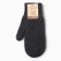 Two -layer woolen mittens, graphite color, size m
