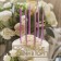 Candles in the cake "Royce", 6 pcs, high, 12.5 cm, purple metallic
