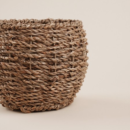 Sima Home straw's manual weaving, 15.5x15.5x12.5cm, round-3