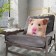 Decorative Ethel Pillow "Hamster" 40x40 cm, Gabardin, 100% p/e