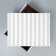 Gift folding white, packaging, “zigzags”, 32.2 x 25.2 x 16.4 cm