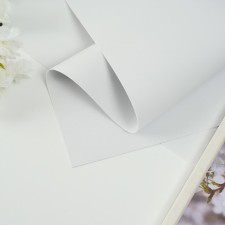 Foamiran matte 50x50 cm, 1 mm, white