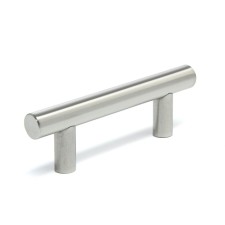 Handle -label, lightweight, d = 12 mm, m/o 64 mm, color mat. nickel