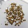 Decor for creativity Glass "Rhubates truncated cone. Gold" d = 1.5-6.5 mm set 1000 pcs