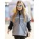 Vest for girls, height 140 cm, gray color