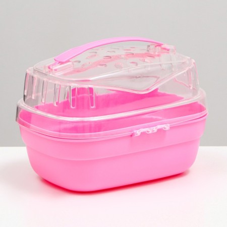 Carrying for rodents "Pijon", 23 x 16 x 15 cm, pink-2
