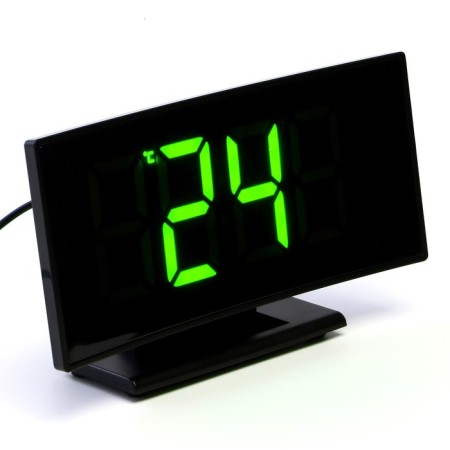 Electronic desktop watches, thermometer, calendar, USB, 17 x 9.5 cm, 3AAA-3