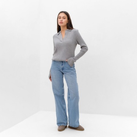 Jumper with V Gorlovina Mist, p. 48-50, gray-4