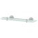 Shelf with holders, width 40 cm, matte glass, chrome