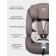Car seat children's Farfello, group 1/2/3 (9-36 kg), ISOFIX system, coffee color color