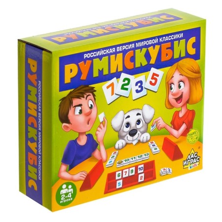 Board game for Rumiskubis logic, 2-4 players, 5+-4