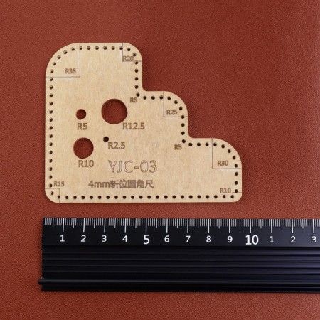 Radius line, for the skin, step 4 mm, acrylic, R5 - 35, S3-5