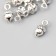 Decor Metal for creativity "Stock" silver (A40975) 1.3x0.6 cm