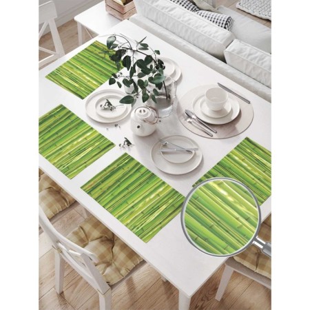 A set of napkins for setting the Bamboo Secret table, rectangular, size 32x46 cm, 4 pcs-1