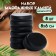 A set of massage stones from basalt, 8 pcs, 8 x 6 cm