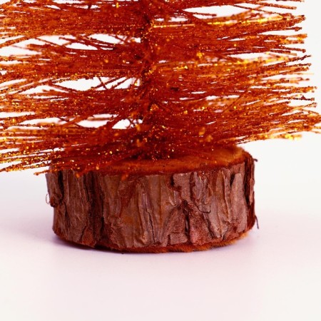 New Year's decor "Christmas tree in gold with sparkles" 8 × 8 × 15 cm-3