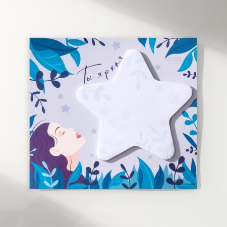 Magnet with a block for the records "You are bright" 11,1x10 cm-3