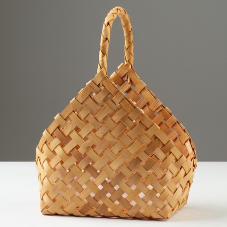 Wicker basket, 24 x 14 x 5.5 x 20/27.5 cm, sequoia-2