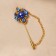 Romb pins luxurious, mix color, 6 cm (indivisible packing 12 pcs., Price per pcs.)