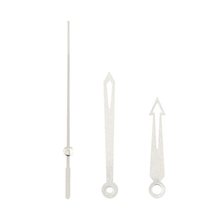 A set of 3 arrows for 55/70/77 mm watches, packing 10 pcs, silver