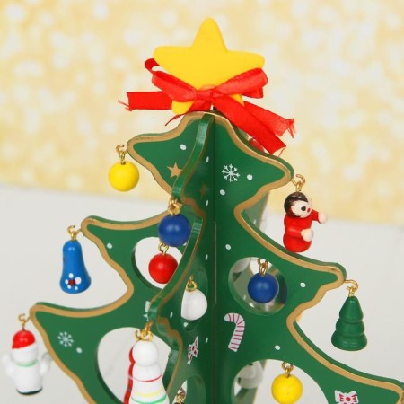 New Year's souvenir "Christmas tree on the stand" (gradient, color mix)-1