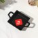 The cast -iron pan “Square. Deep ", 12.5 × 12.5 × 3.5 cm, with a cast -iron handle