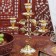 Brass Brass for 3 candles 21 cm "Stem"