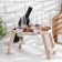 Table - tray with a menage and folding legs d = 30x2.8 cm, birch