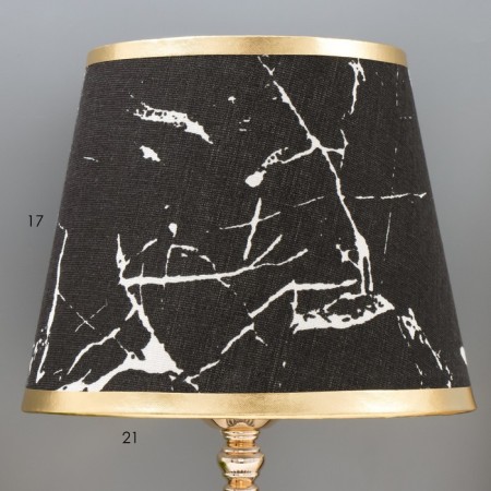 Lucia table lamp E27 40W Black-gold 21x21x36 cm Risalux-2