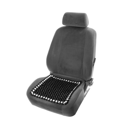 Torso massager cape in a seat 42x42 cm, wood, black with white-1