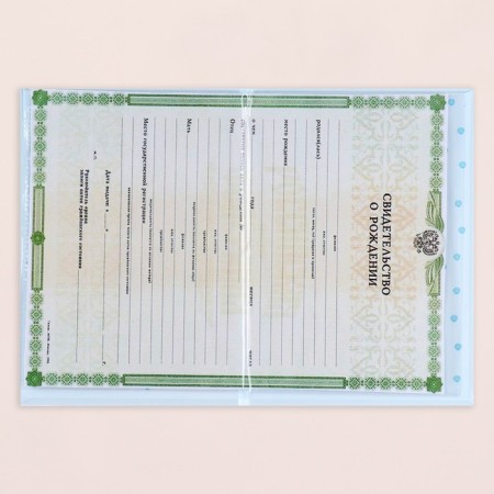 Folder for the birth certificate "Diplon" Blue Bant, A5-4