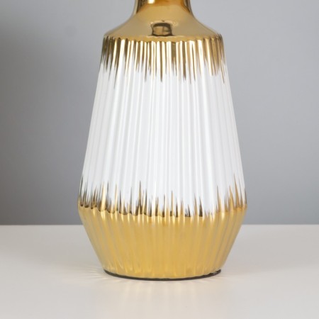 Table lamp "Carmen" 1x40W E14 white/gold 24x24x40cm-3