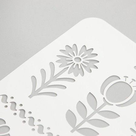 Stencil "flowers" 16x22 cm-2