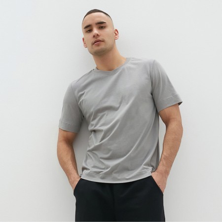 Men's T -shirt Minaku: Basic Line Man Color gray, size 54